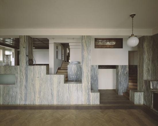 Interior of the The Villa Müller in Prague. Embrace the RAUMPLAN!