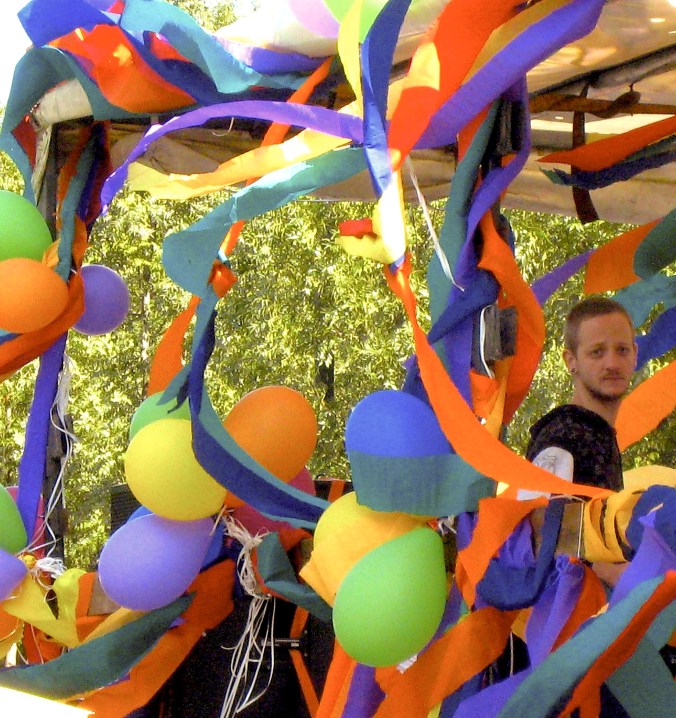 The sad person in an otherwise festive setting.