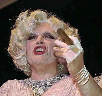 I didn't want to offend any actual drag queens, good or bad. So, I figured no one likes Rudy Guiliani.